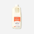 Grass-fed Whole Milk, Cream-Top Milk 1/2 gallon