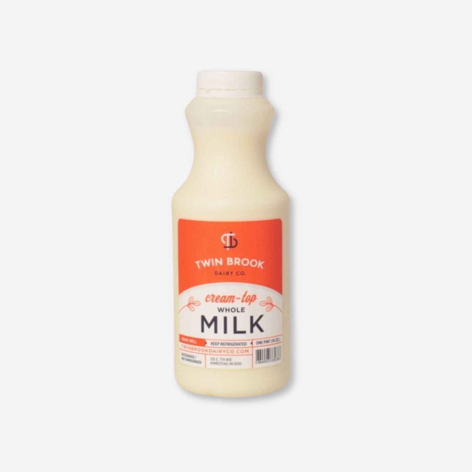 Grass-fed Whole Milk, Cream-top Milk Pint