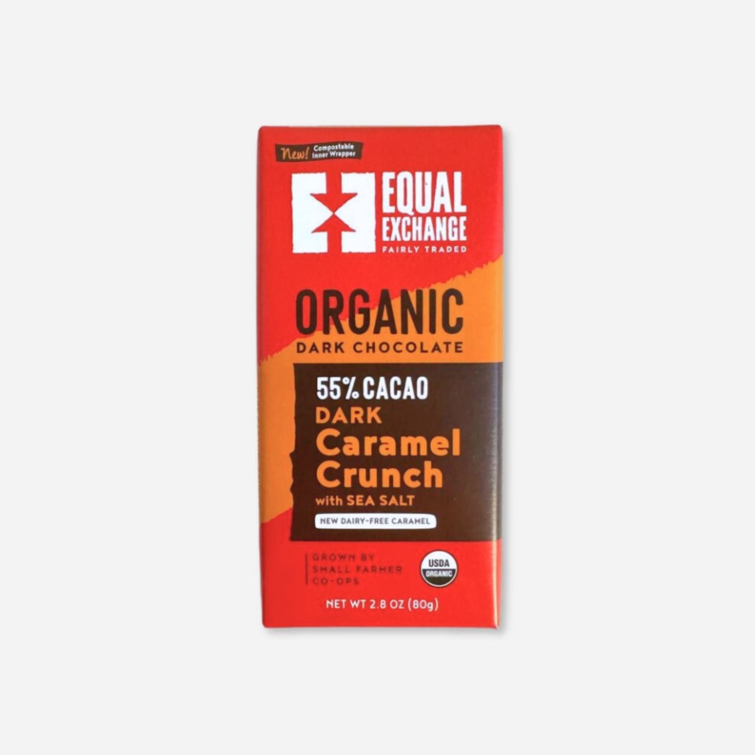 Dark Chocolate Caramel Crunch w Sea Salt (55%)