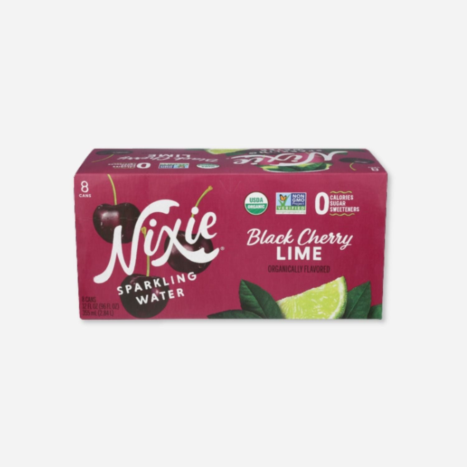 Black Cherry Lime Sparkling Water 8-Pack