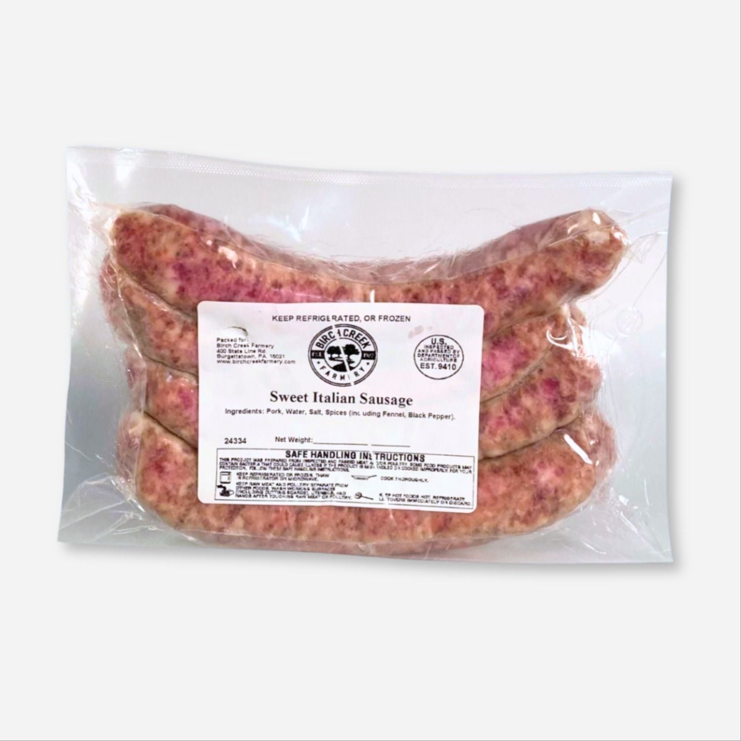 Sweet Italian Grilling Link Sausage