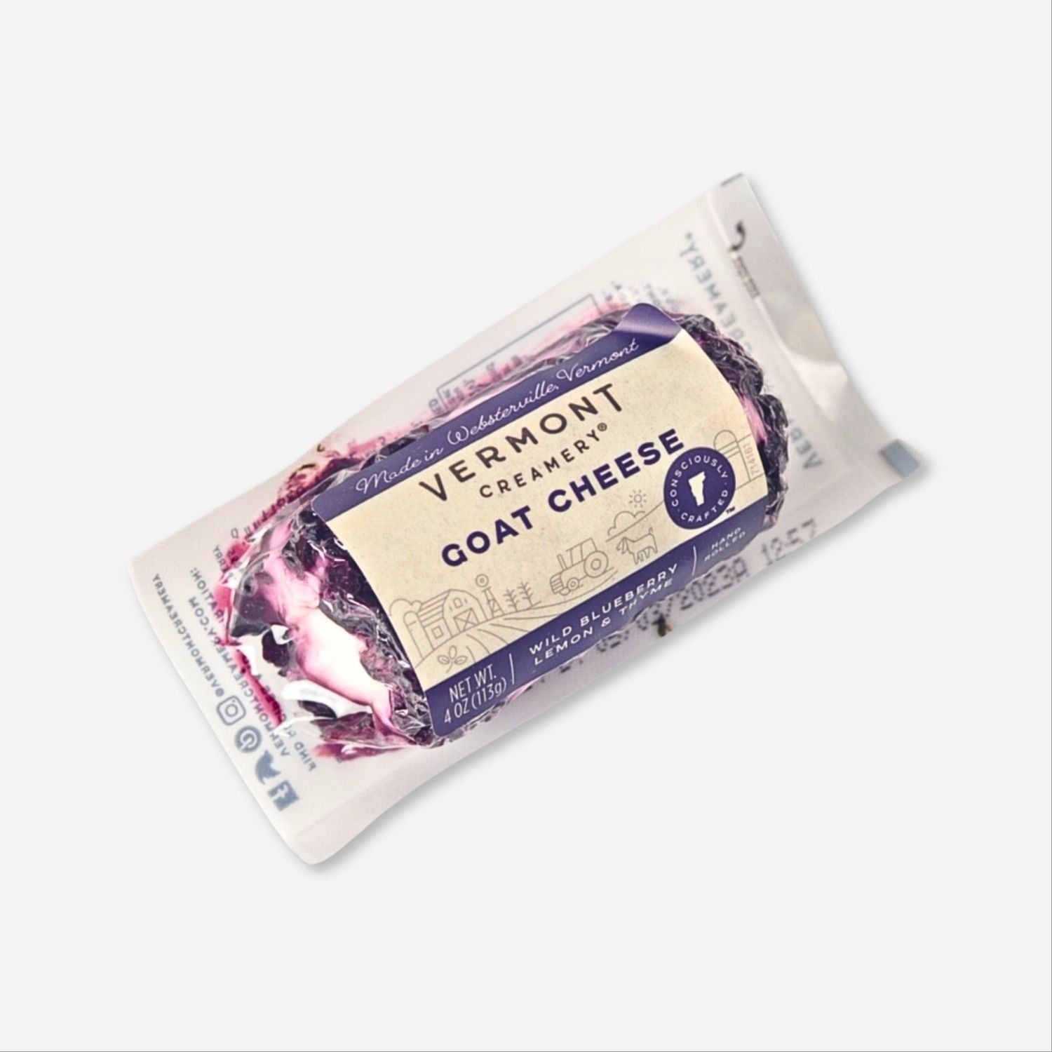 Wild Blueberry, Lemon & Thyme Goat Cheese Log