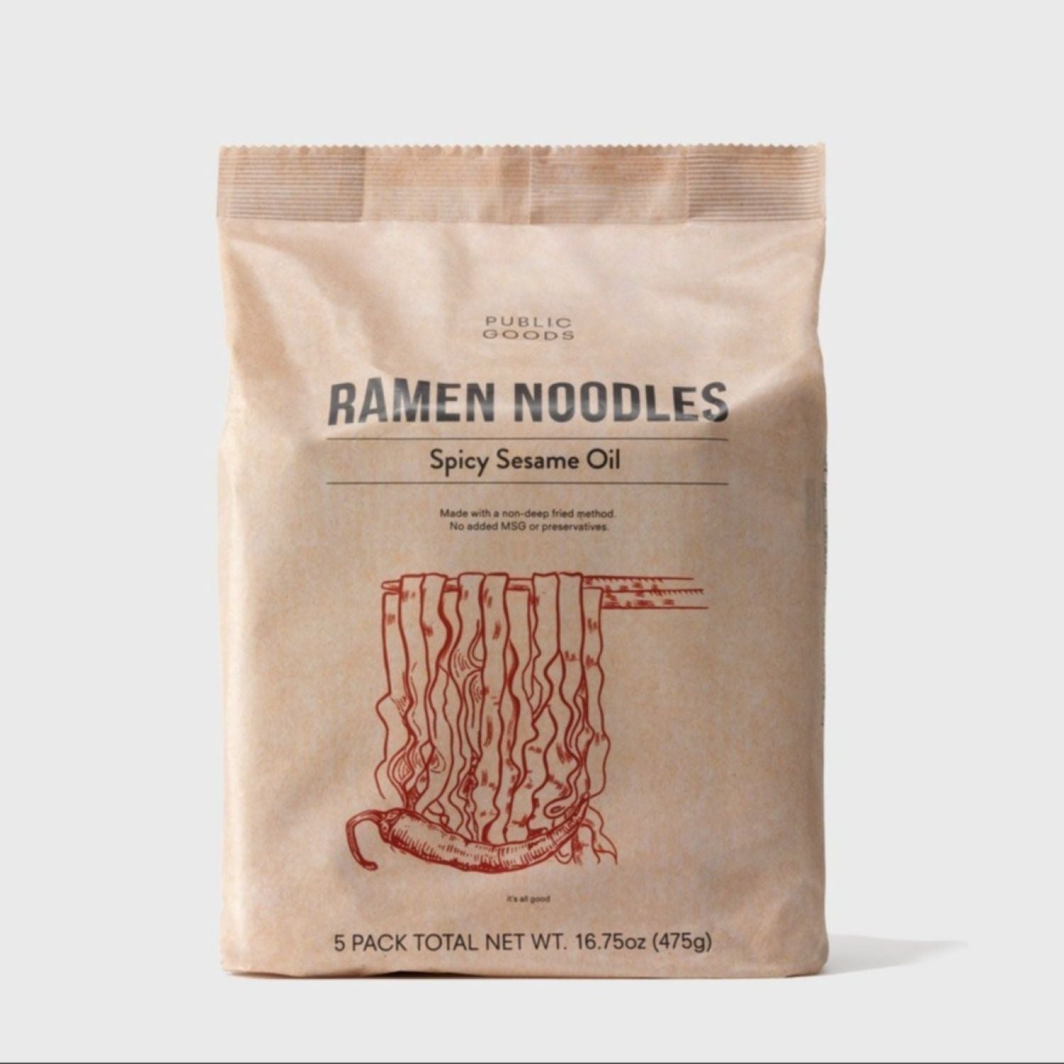 Spicy Sesame Oil Ramen Noodles