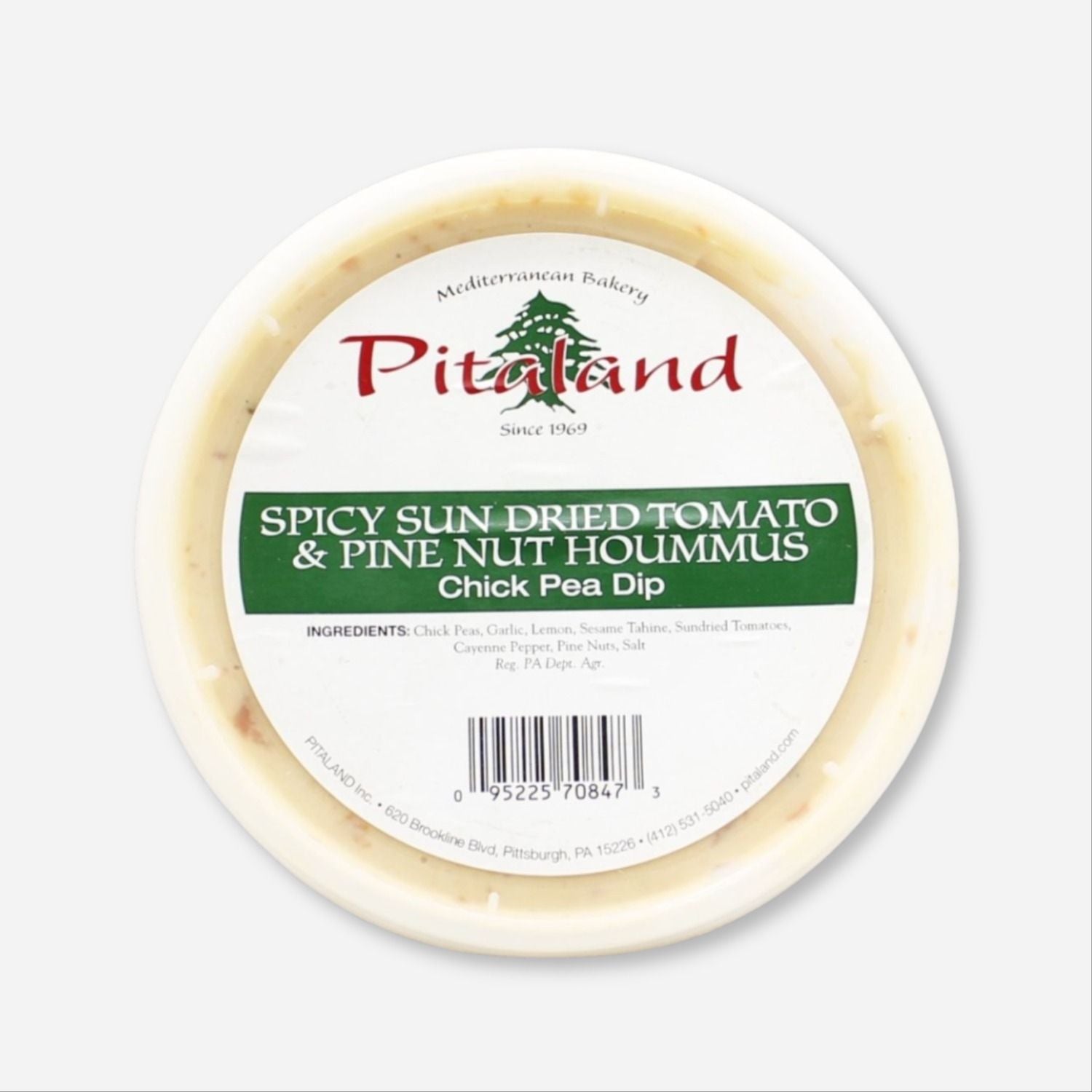 Spicy Sun Dried Tomato & Pine Nut Hoummus