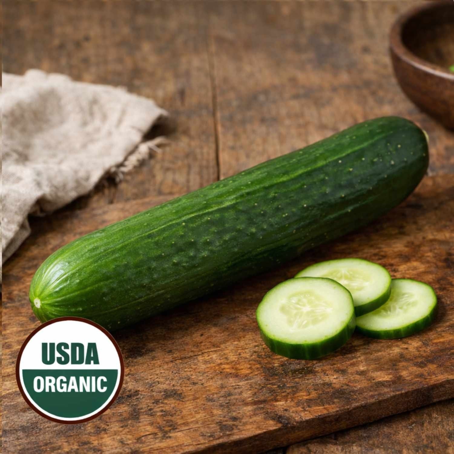 Organic Seedless English Cucumbers