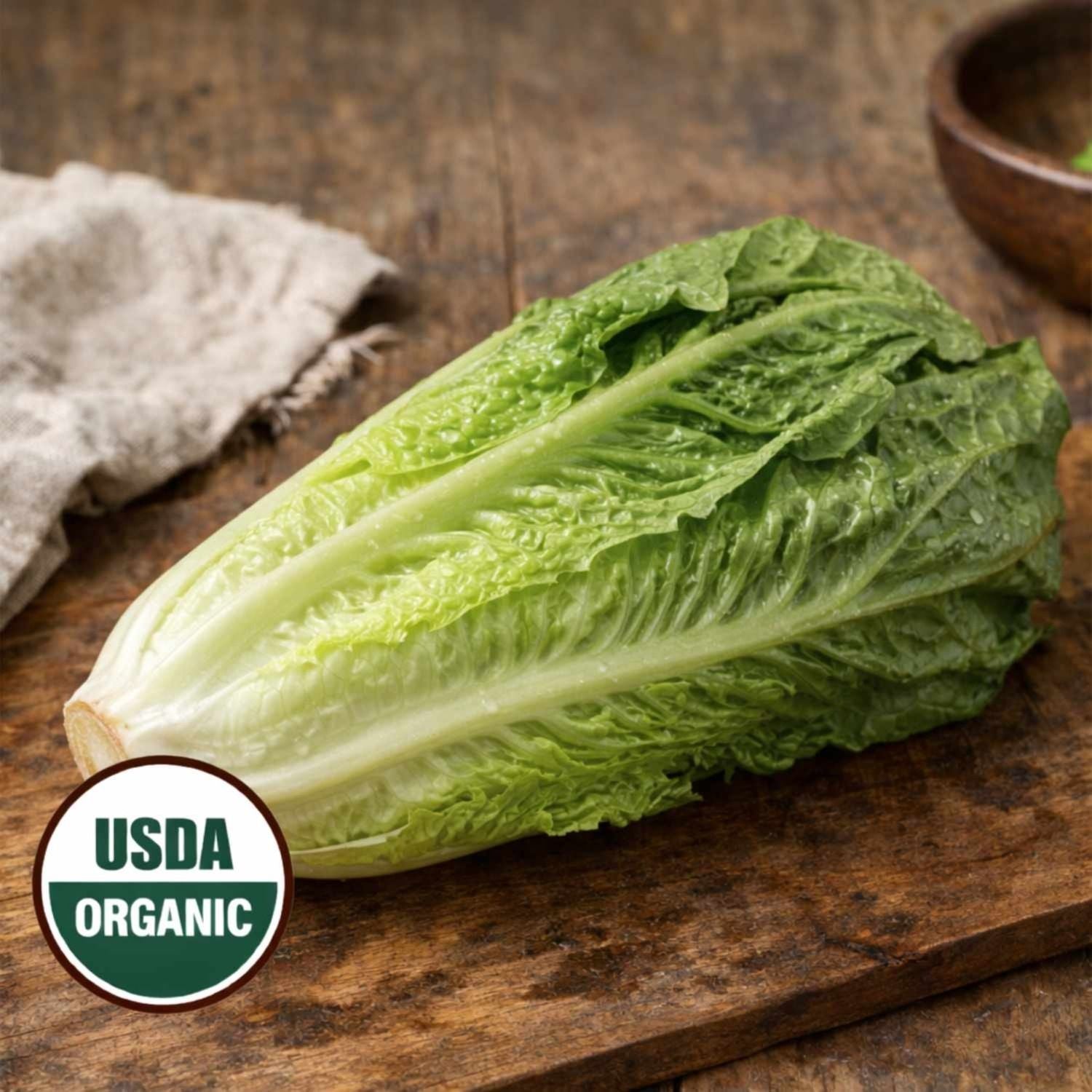 Organic Romaine Lettuce Head