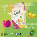 Dried Sun Mix: Organic Banana, Pineapple, and Dragon Fruit