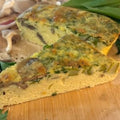 Spring Vegetable Provolone Frittatta