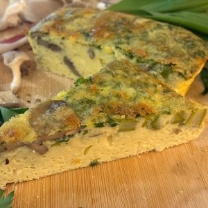 Spring Vegetable Provolone Frittatta