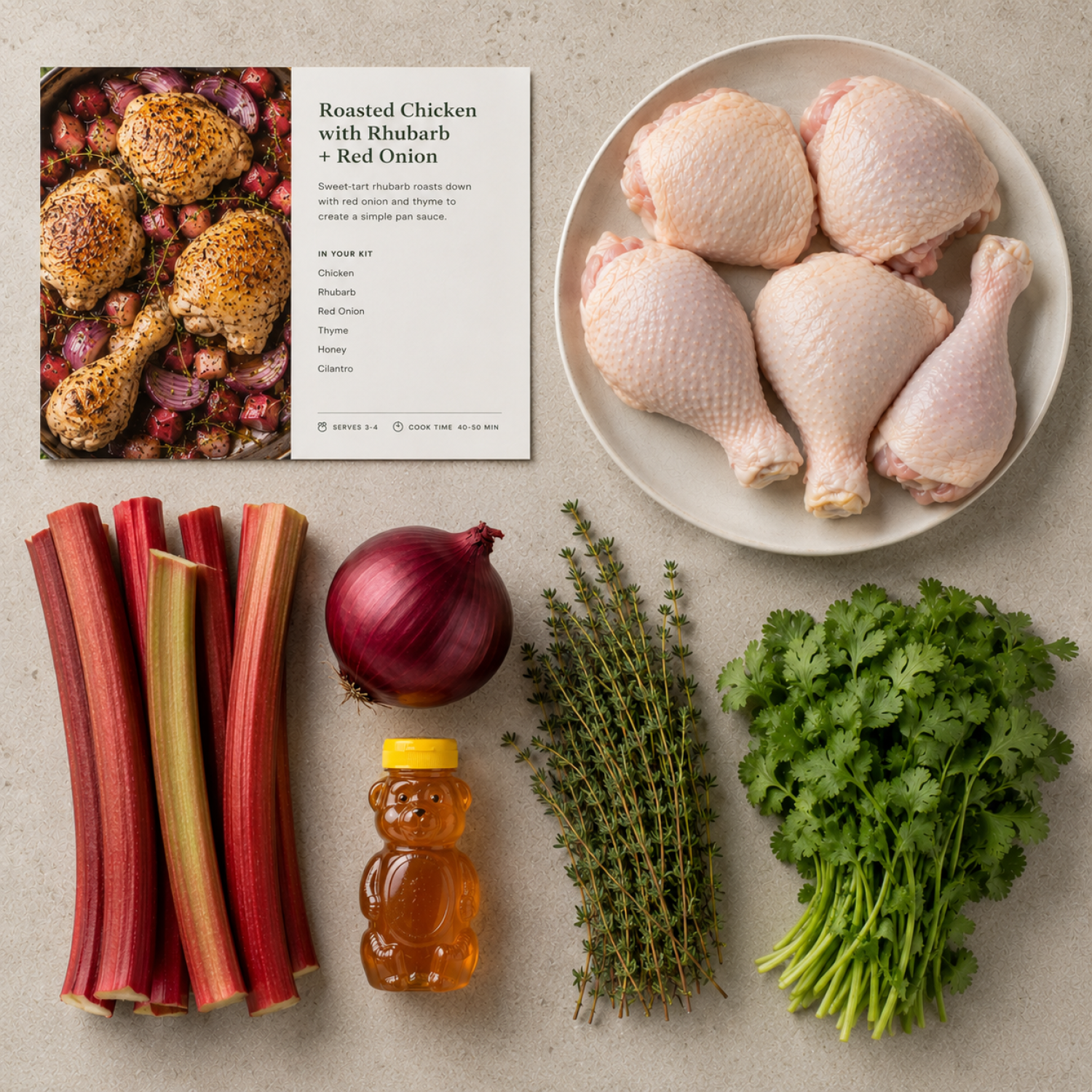 Meal Kit: Sheet Pan Rhubarb Chicken